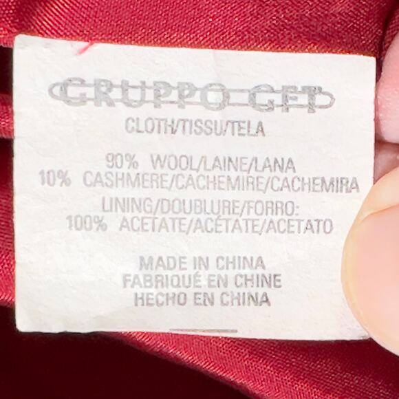 Blazer Coat Emanual Ungaro Woman 10 90% Wool 10% Cashmere 3 Button Dble Breasted - Picture 9 of 11